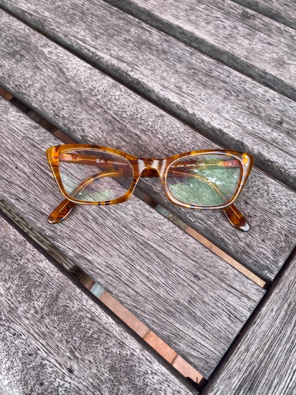Ray-Ban Amber Tortoise Cat-Eye Glasses